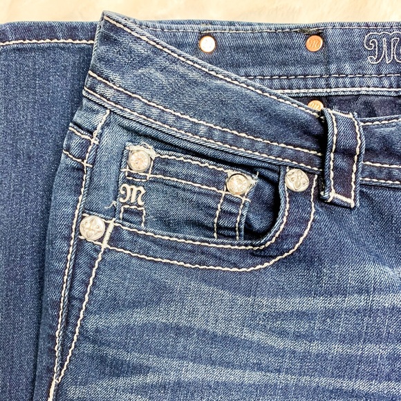 Miss Me Bling Bootcut Women’s Jeans Flap Pocket - Picture 4 of 6
